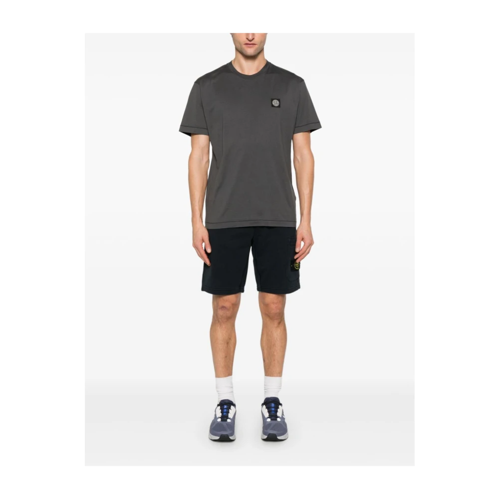 Stone Island Grijze SS T-shirt Gray Heren
