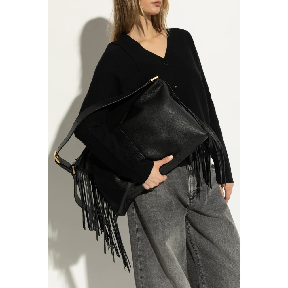 AllSaints Schoudertas Edbury Black Dames