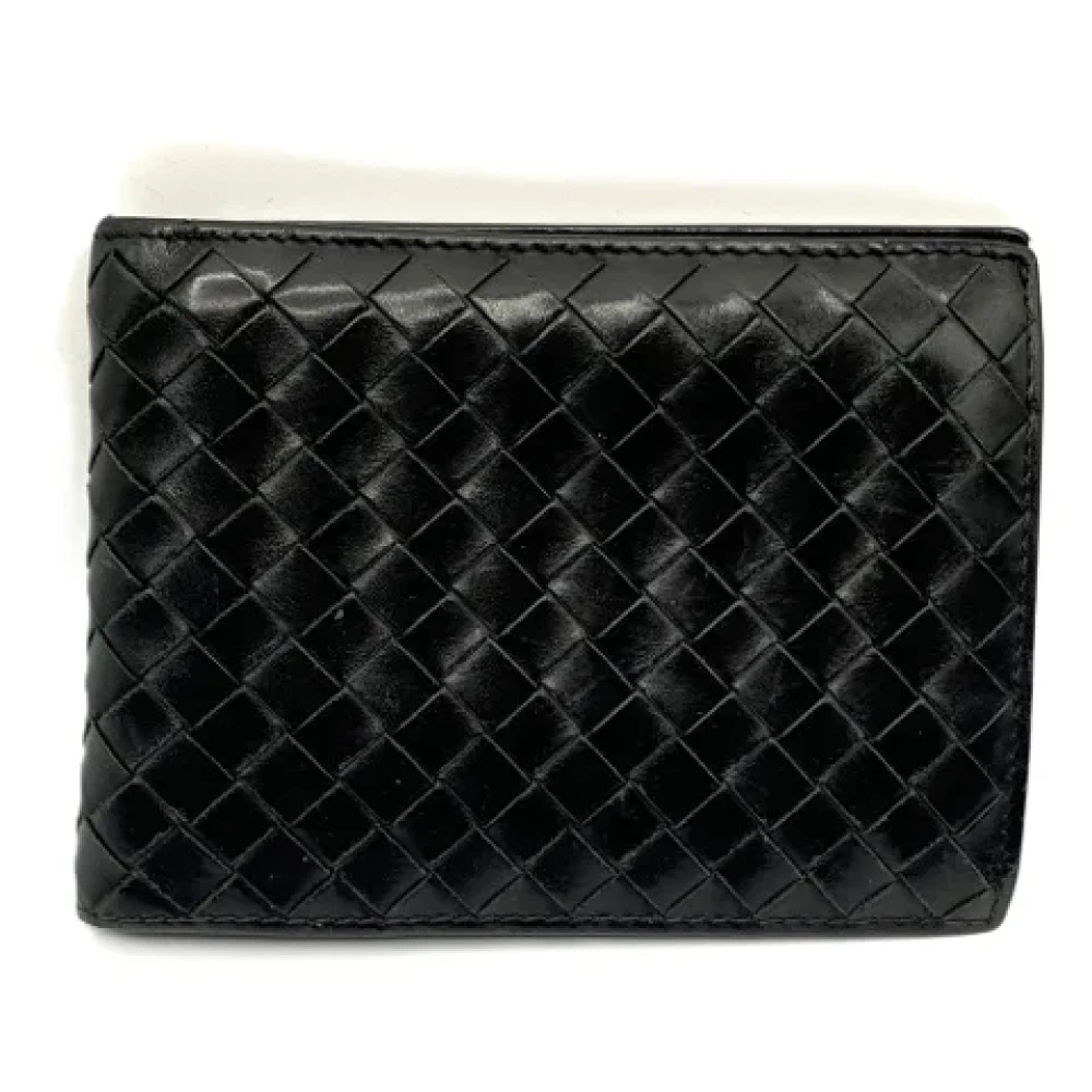 Bottega Veneta Vintage Pre-owned Leather wallets Black Dames