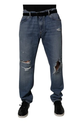 Trasiga raka denimjeans