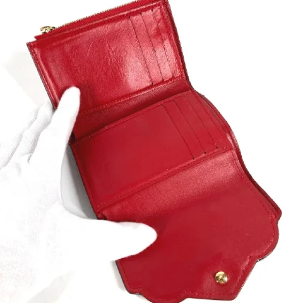 Louis Vuitton Vintage Pre-owned Fabric wallets Red Dames