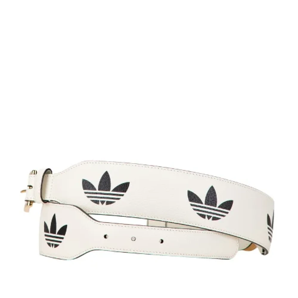 Gucci Vintage Pre-owned Leather belts White Dames