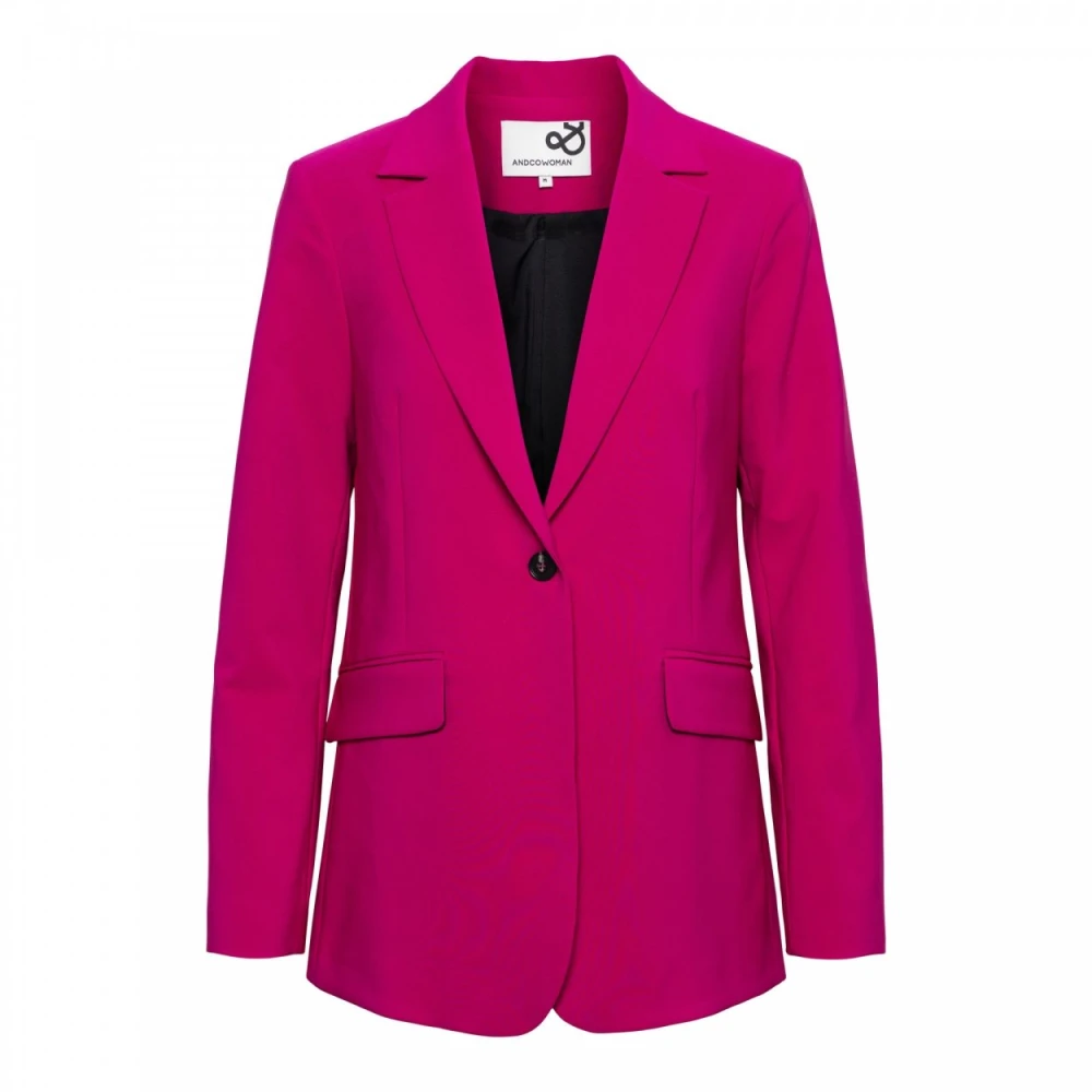 &Co Woman Claire Fuchsia Lange Blazer Pink Dames