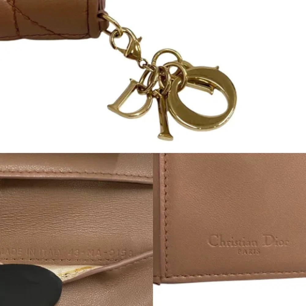 Dior Vintage Pre-owned Leather wallets Brown Dames