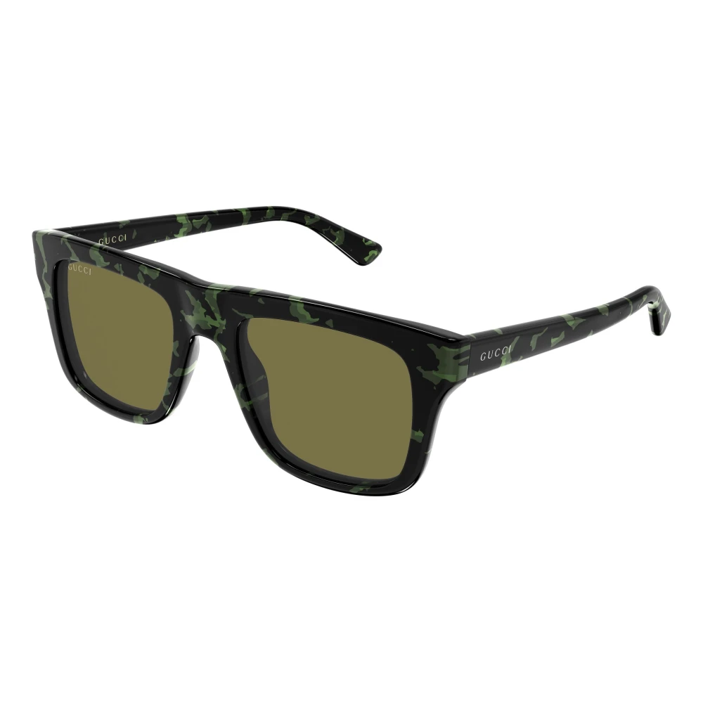 Gucci , Sunglasses, Male, Brown, 51 Mm, Rectangular Sunglasses