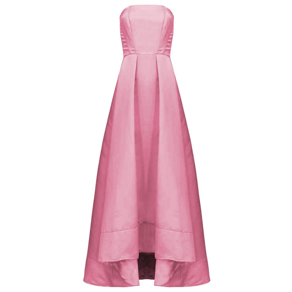 Pinko Mouwloze Jurk van Duchesse Stof Pink Dames