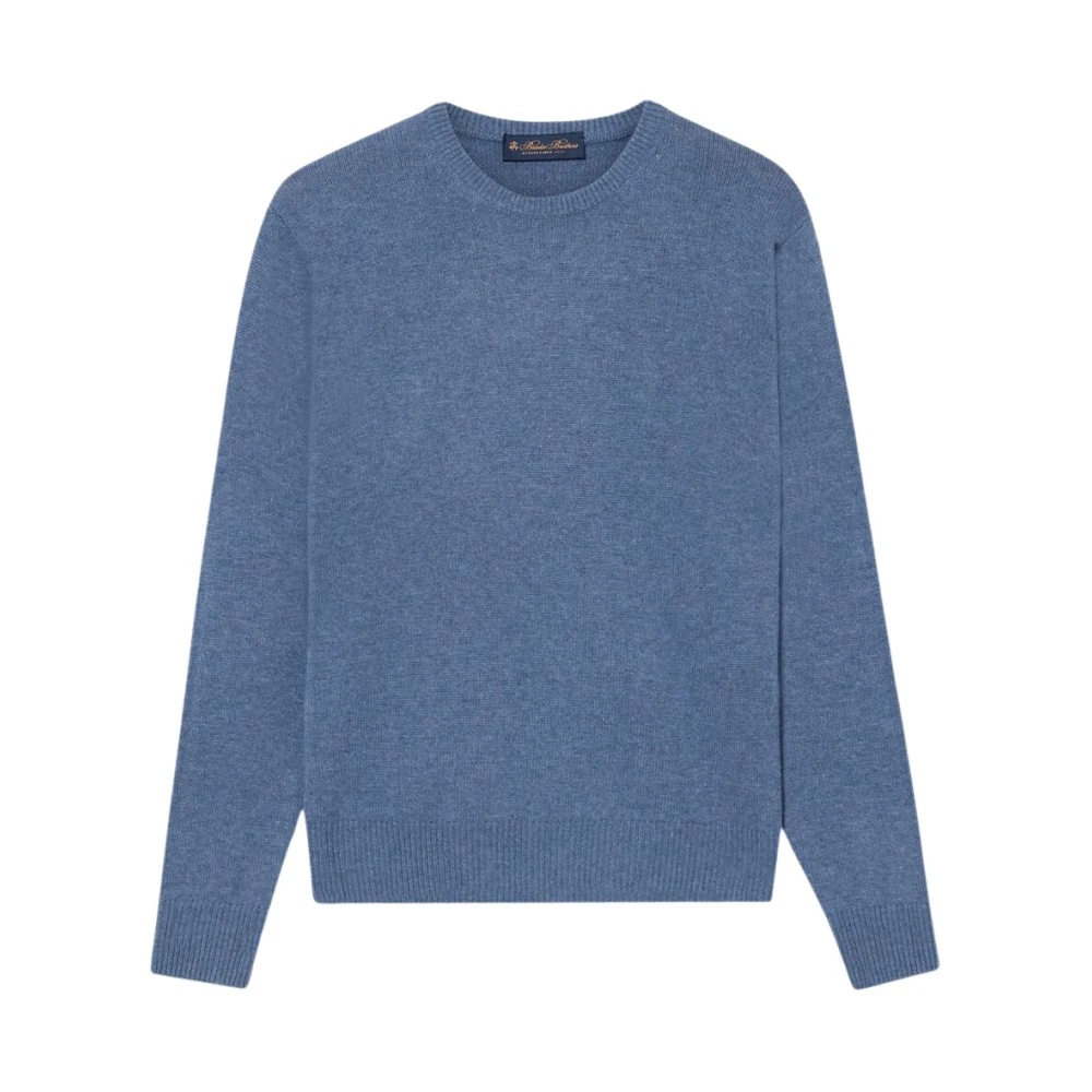 Brooks Brothers Wol-Kasjmier Crewneck Trui Blue Heren