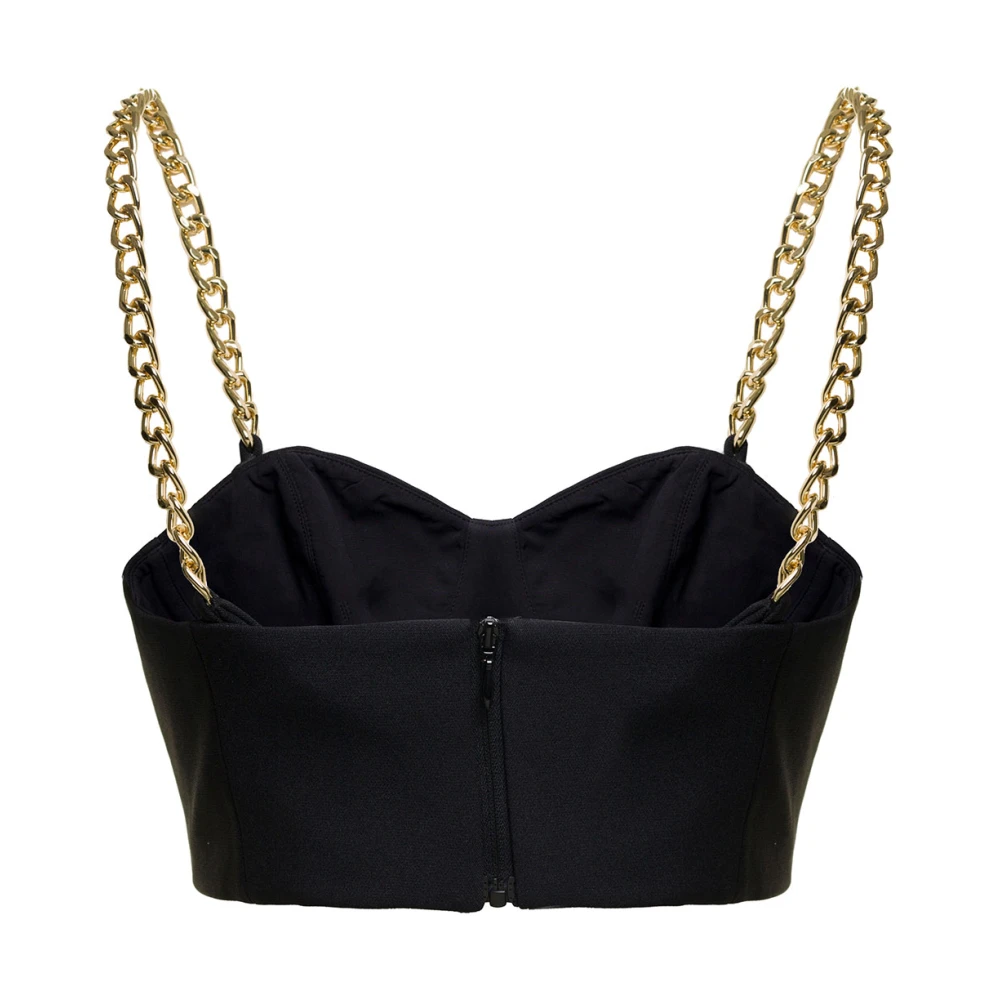Michael Kors Sleeveless Crop Top Black Dames