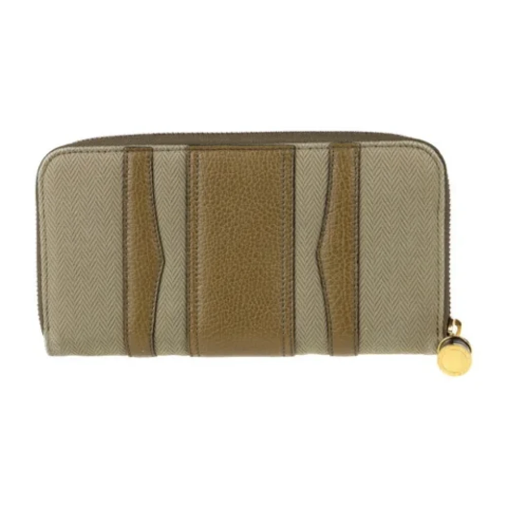 Bvlgari Vintage Pre-owned Leather wallets Green Dames