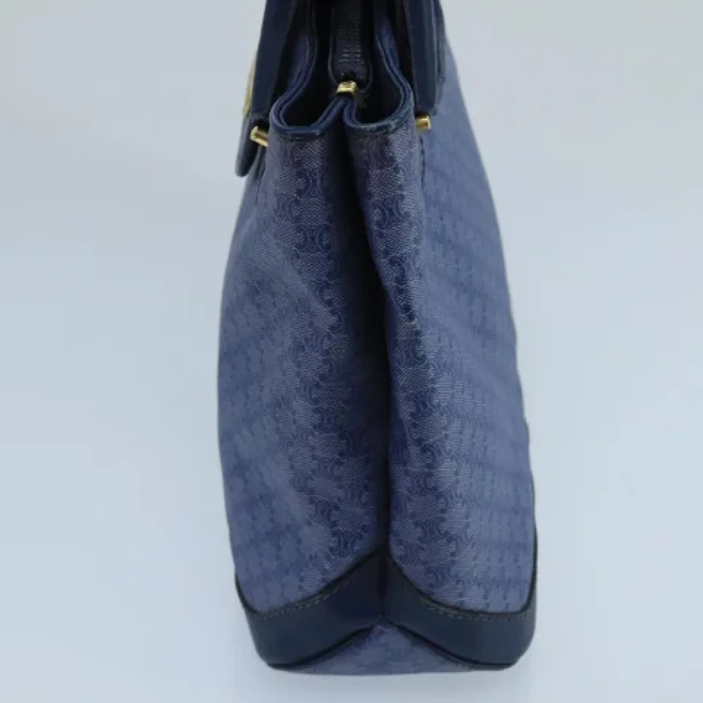 Celine Vintage Pre-owned Canvas handbags Blue Dames
