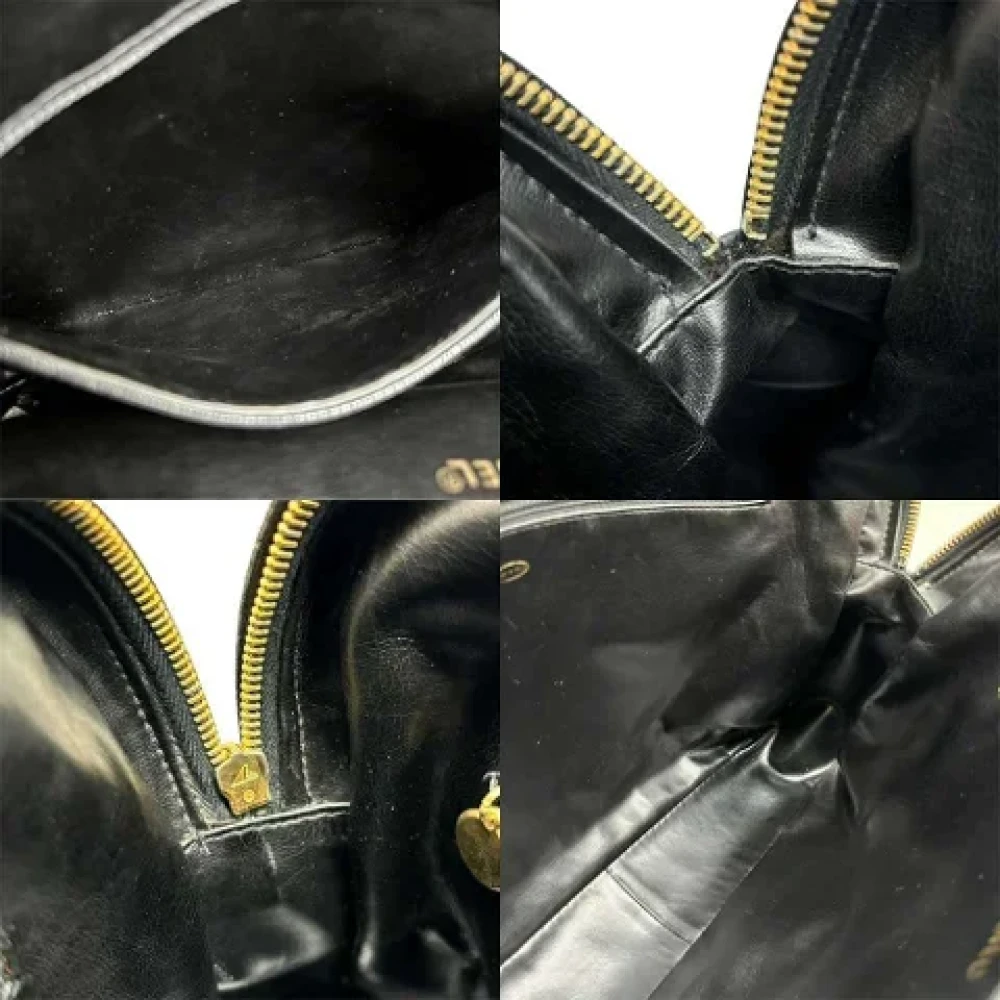 Chanel Vintage Pre-owned Leather handbags Black Dames
