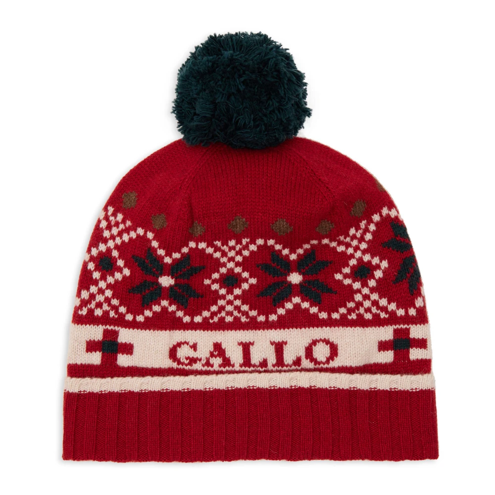 Gallo Rode Kerstmuts met Omslag Multicolor Unisex