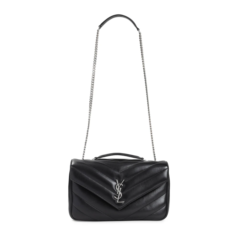 Saint Laurent Women's Black Shoulder Bags, One Size, Loulou Medium Bag