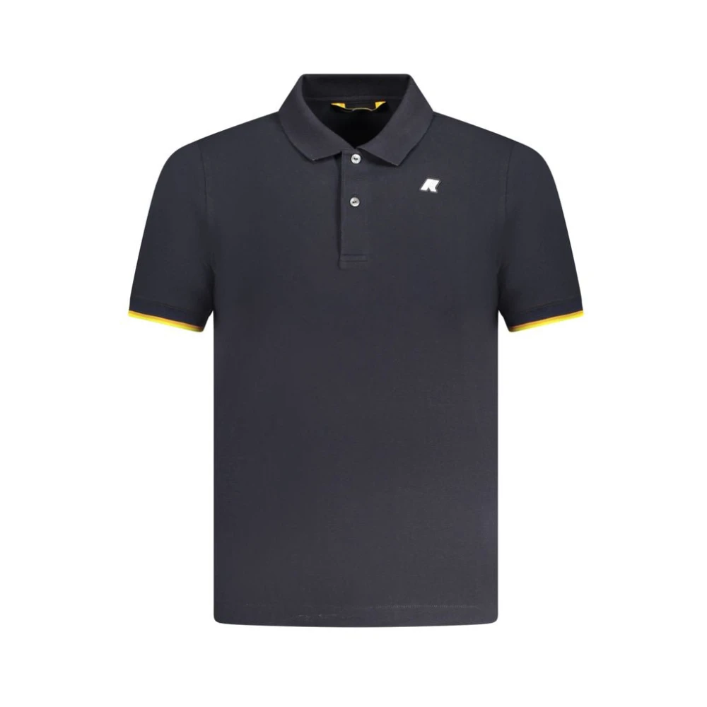 K-Way Men's Blue Short Sleeve Polo