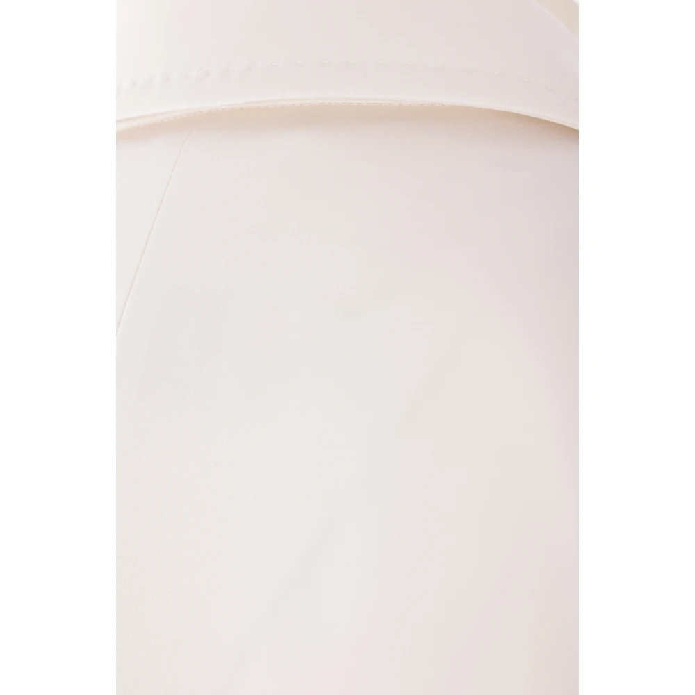 Max Mara Ivoor Wol Single-Breasted Jas White Dames