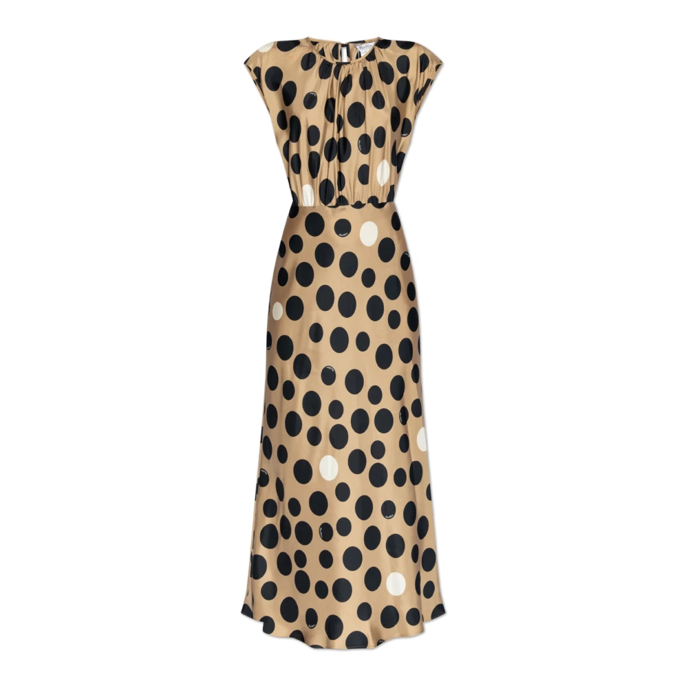 Max Mara Jurk 'Juglas' Beige Dames