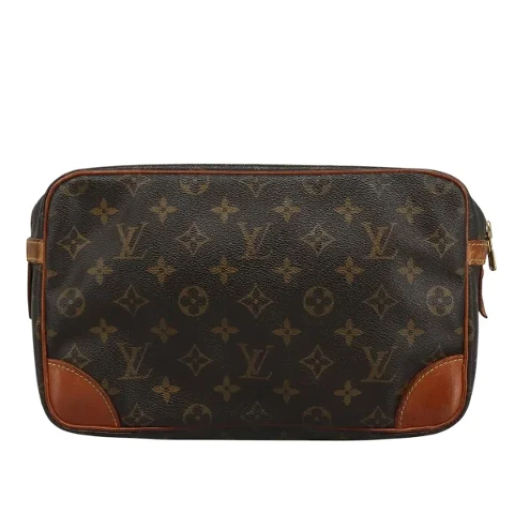 Louis Vuitton Vintage Pre-owned Canvas clutches Brown Dames
