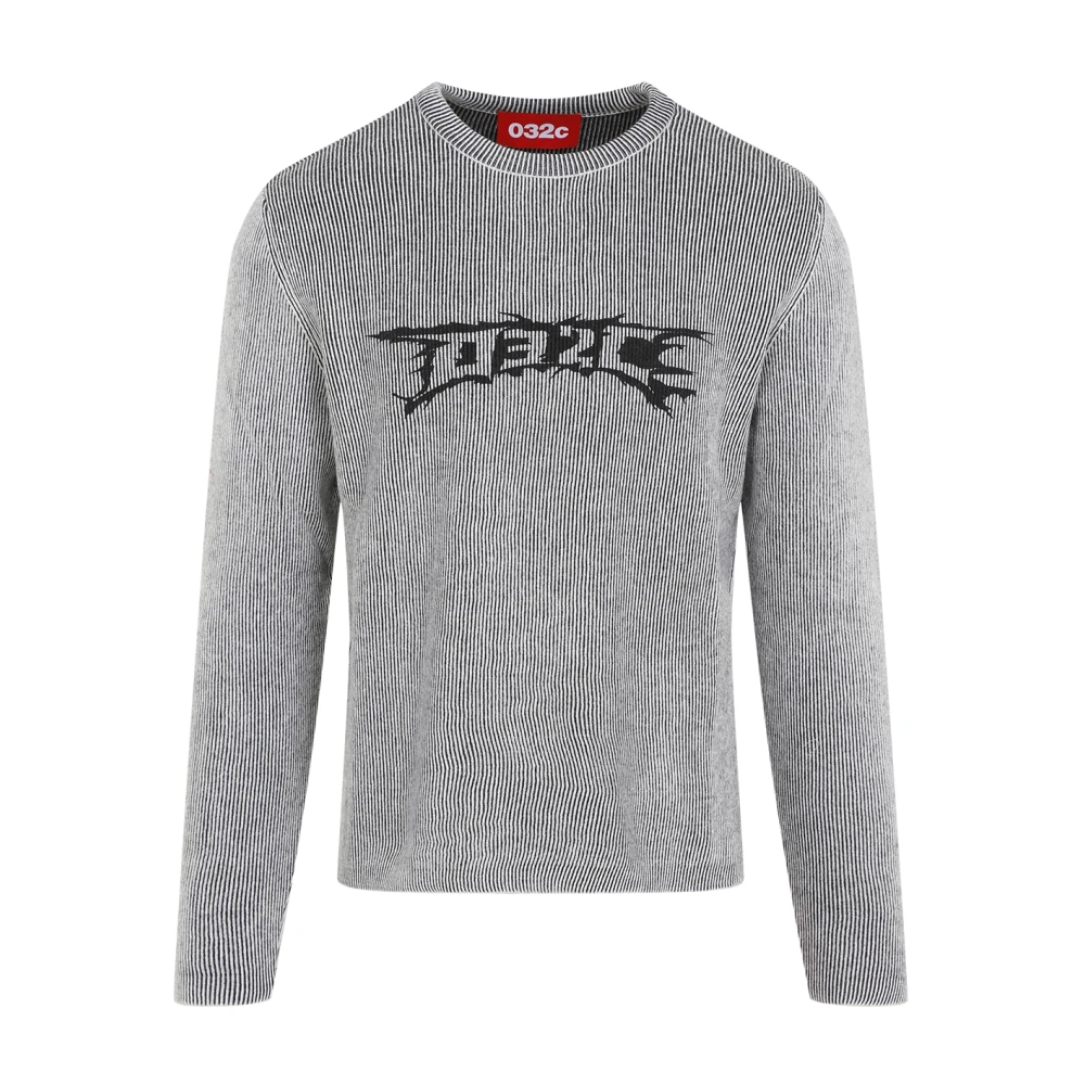 032c Zwarte Sweatshirt Verhoog Stijl Aw24 Gray Heren