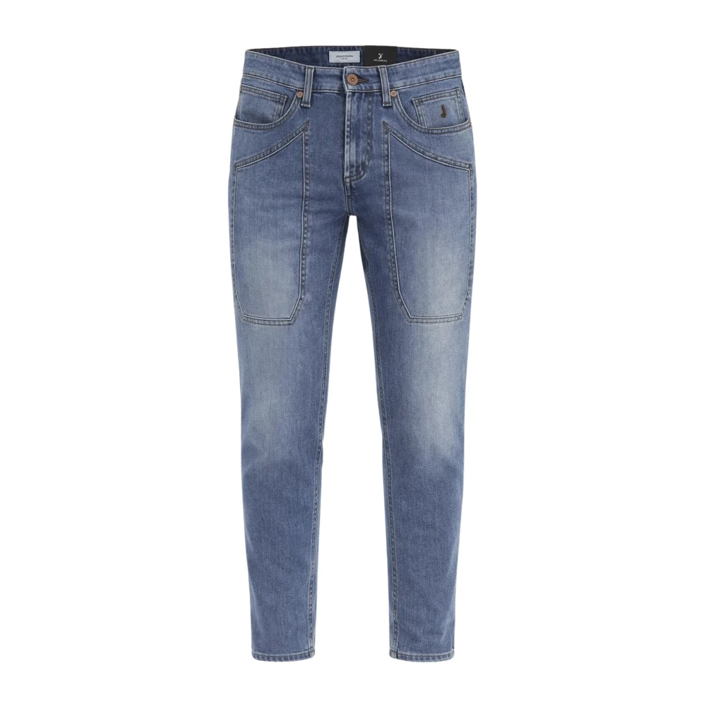 Jeckerson Men's Blue Slim-Fit Jeans - Slim Fit Jeans - W30 - Jeans