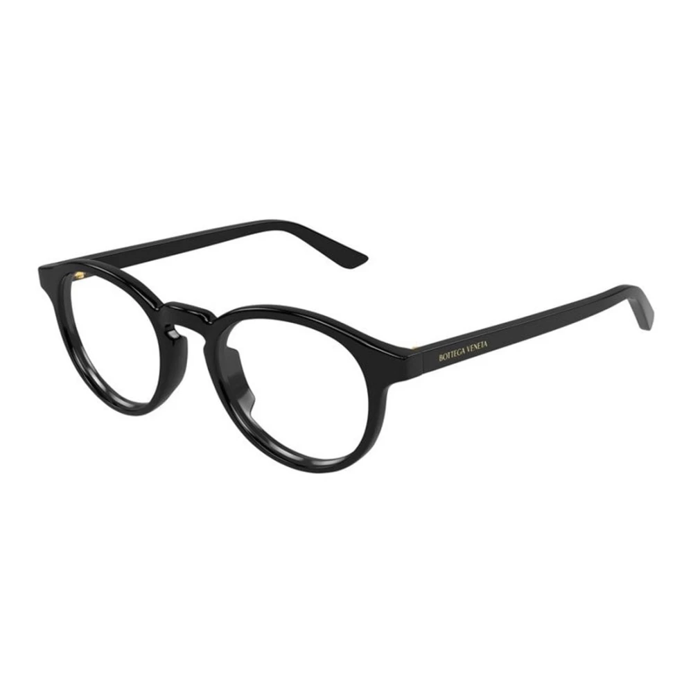 Bottega Veneta Men's Black Glasses, 50 Mm, Oval Optical Frame