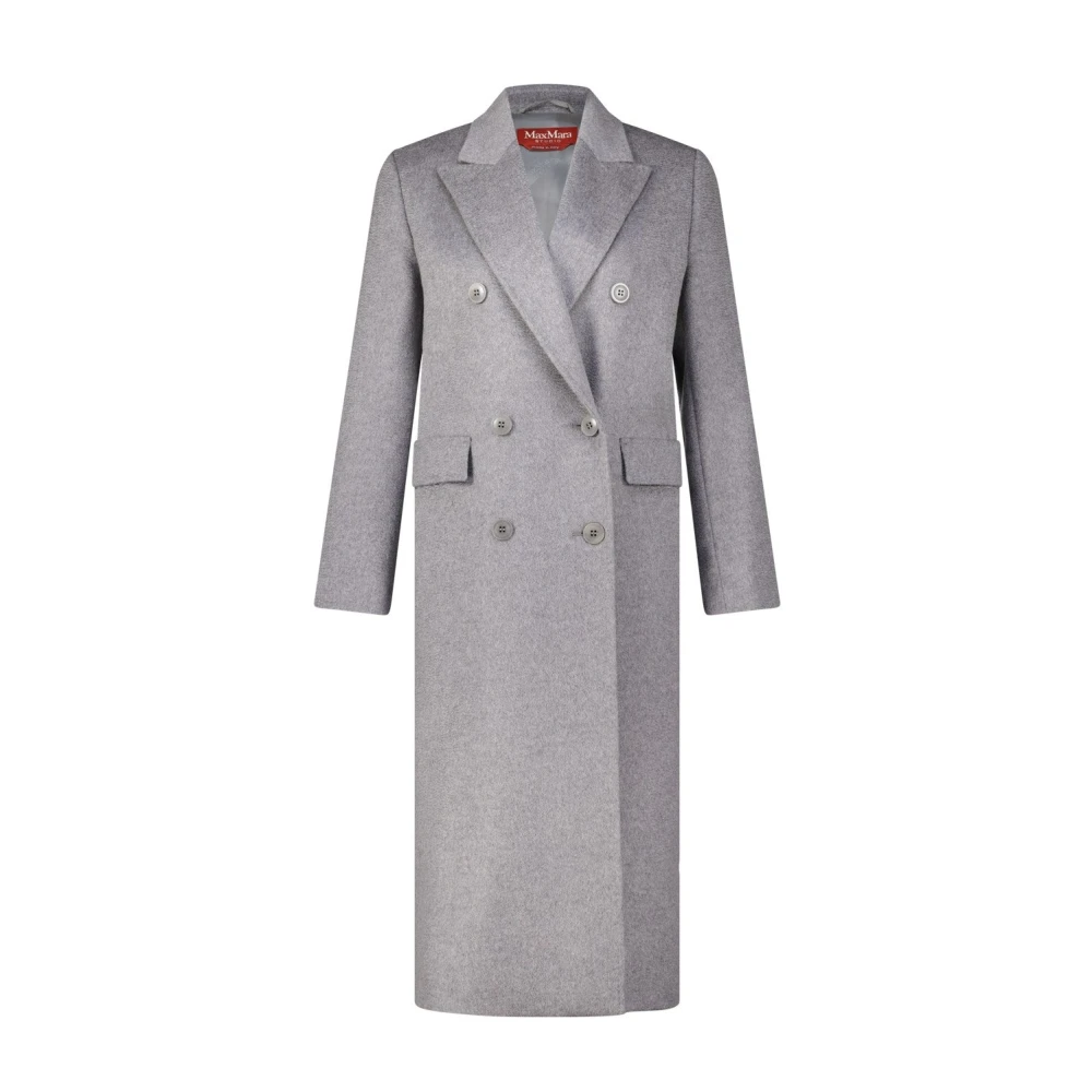 Max Mara Wol Corolla Jas Gray Dames