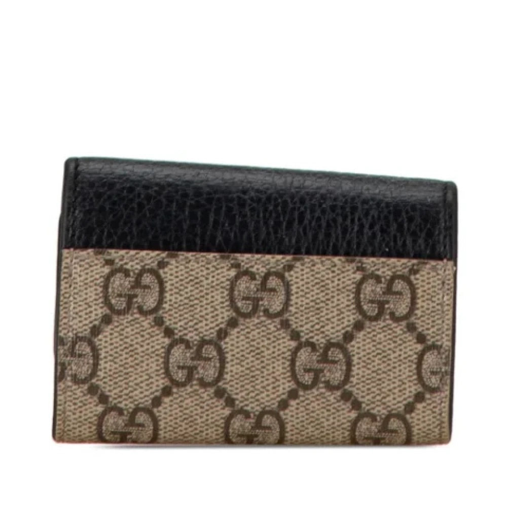 Gucci Vintage Pre-owned Leather key-holders Black Dames