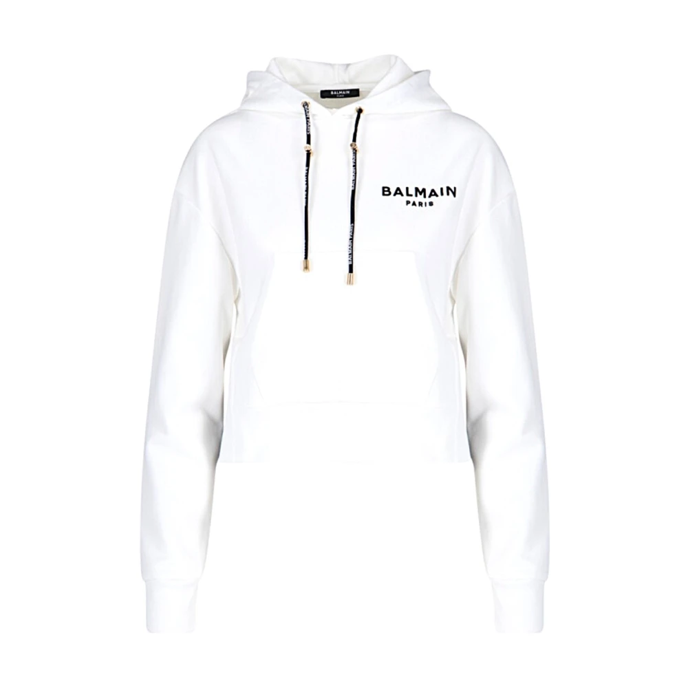 Balmain Stijlvolle Sweatshirt voor Mannen White Dames