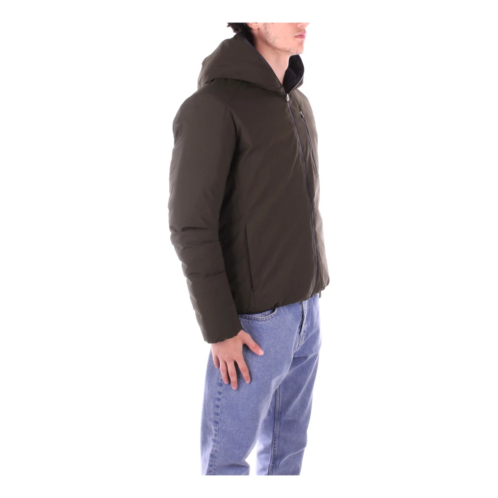 Save The Duck Groene Hoodie met Ritszakken Green Heren