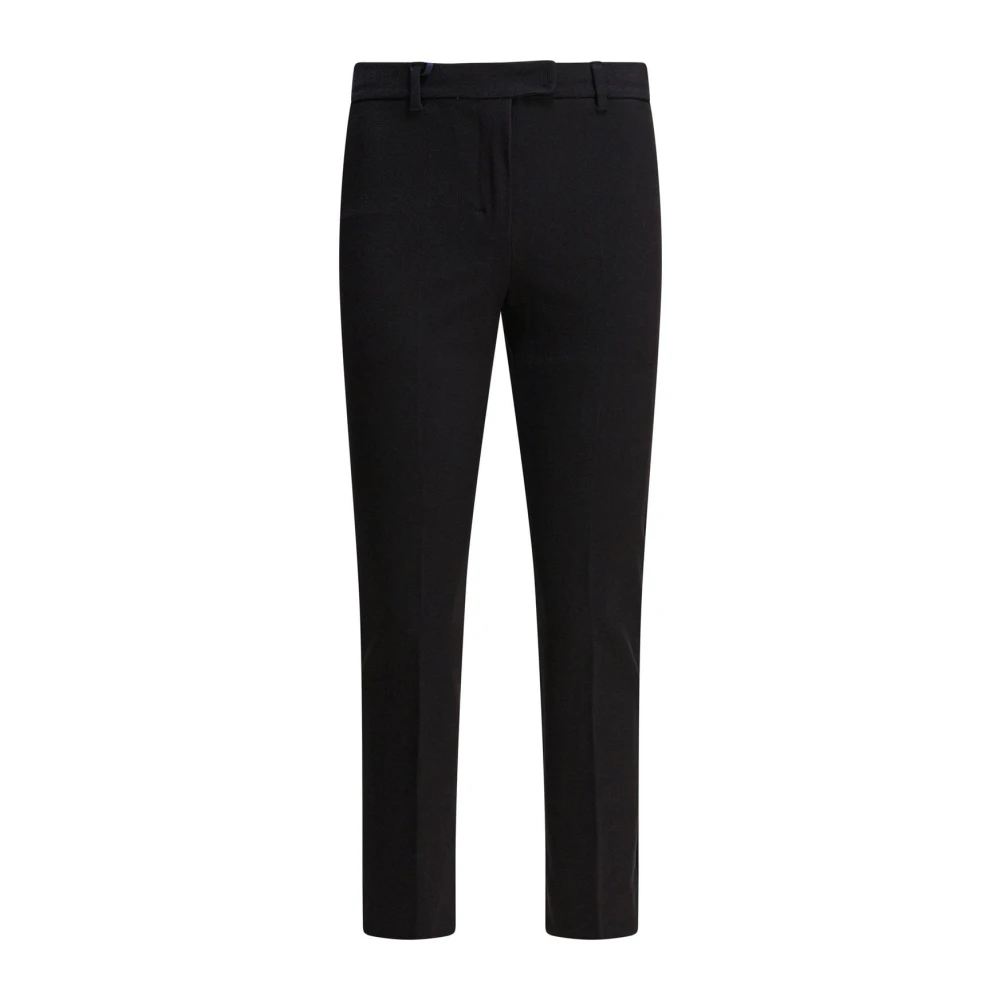 Max Mara Femme Noir Pantalons, Taille: 38 Fr Straight Leg Tailored Pantalons
