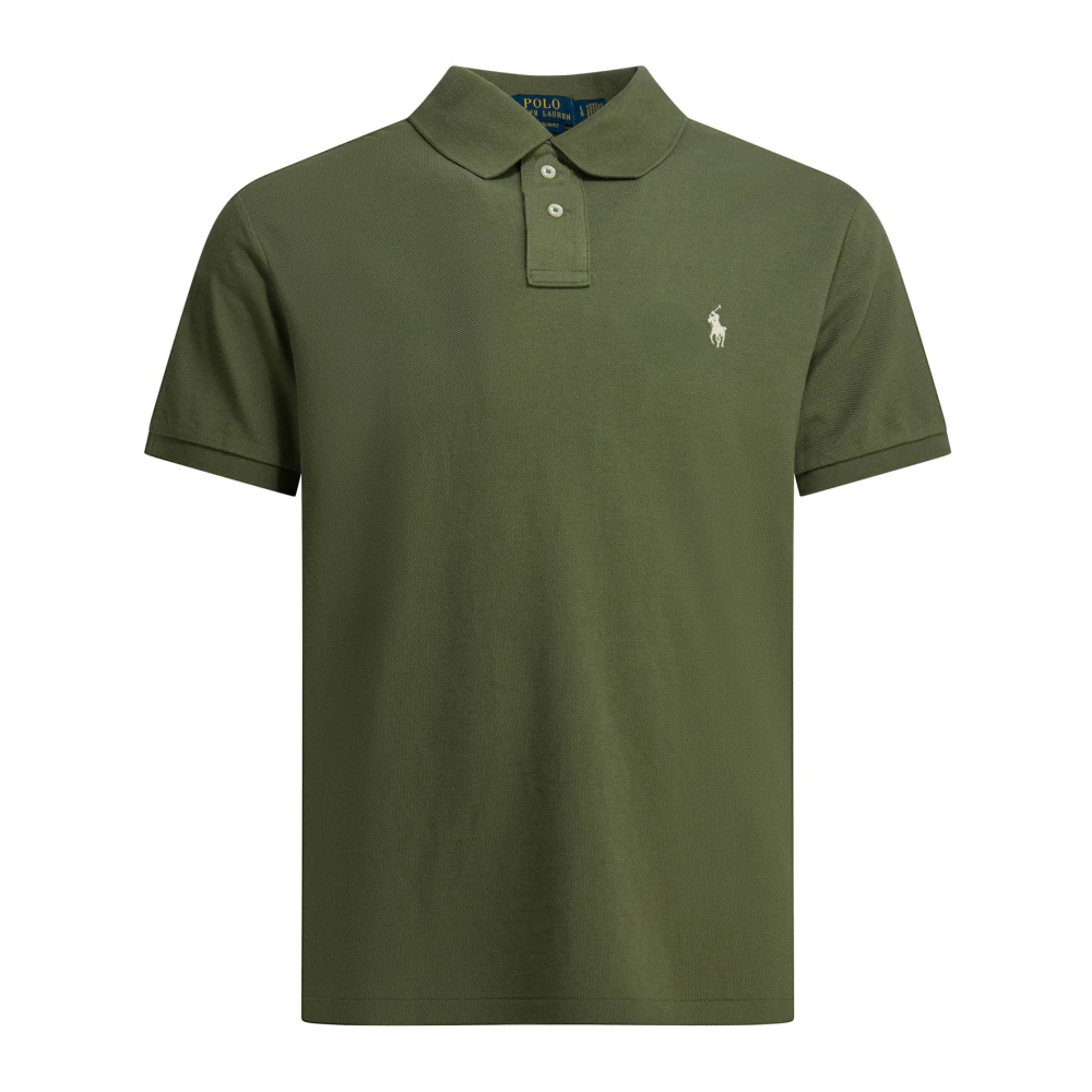 Polo Ralph Lauren Men's Green Custom Slim Fit Polo Shirt