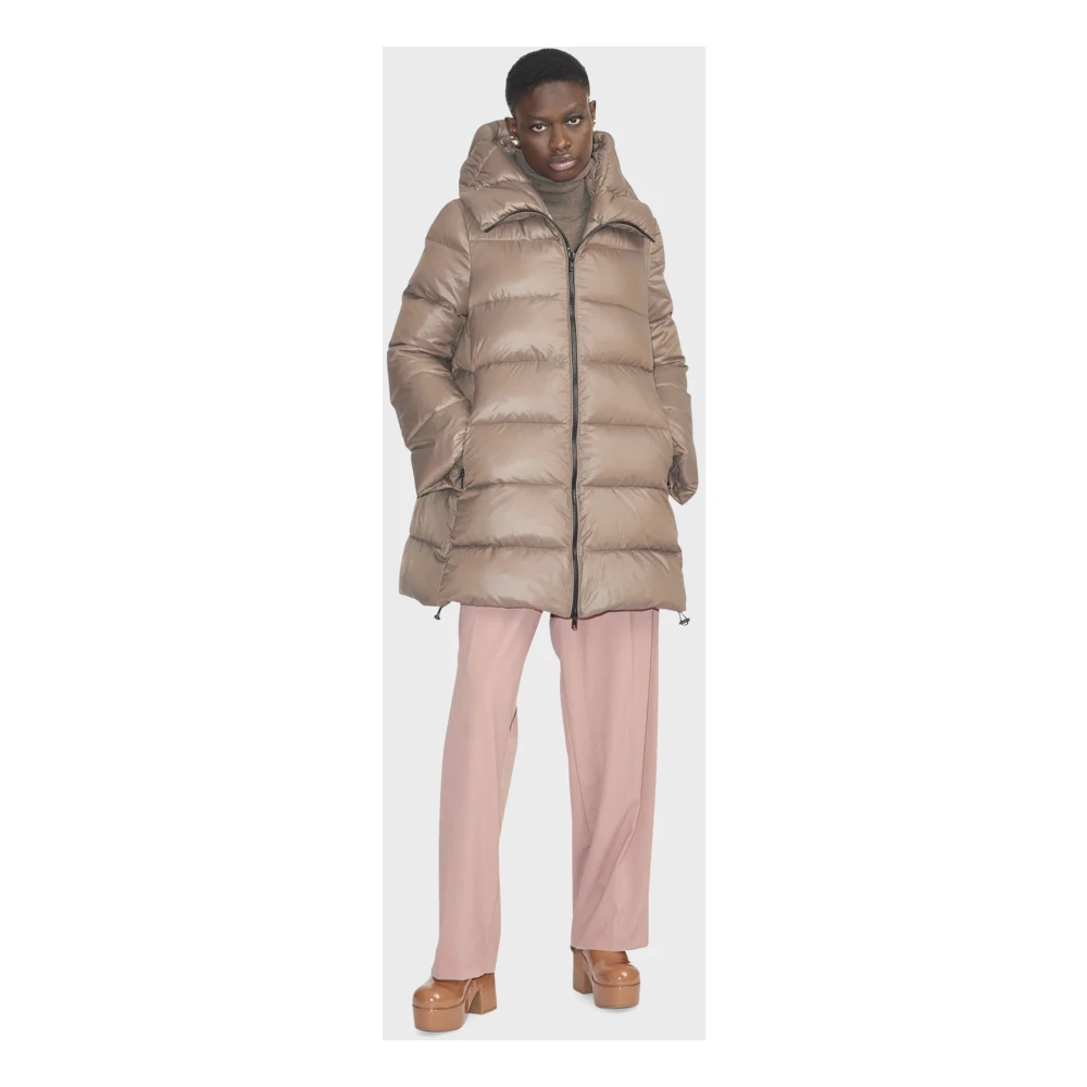 Canadian Classics Lang Gewatteerd Donsjack Beige Dames