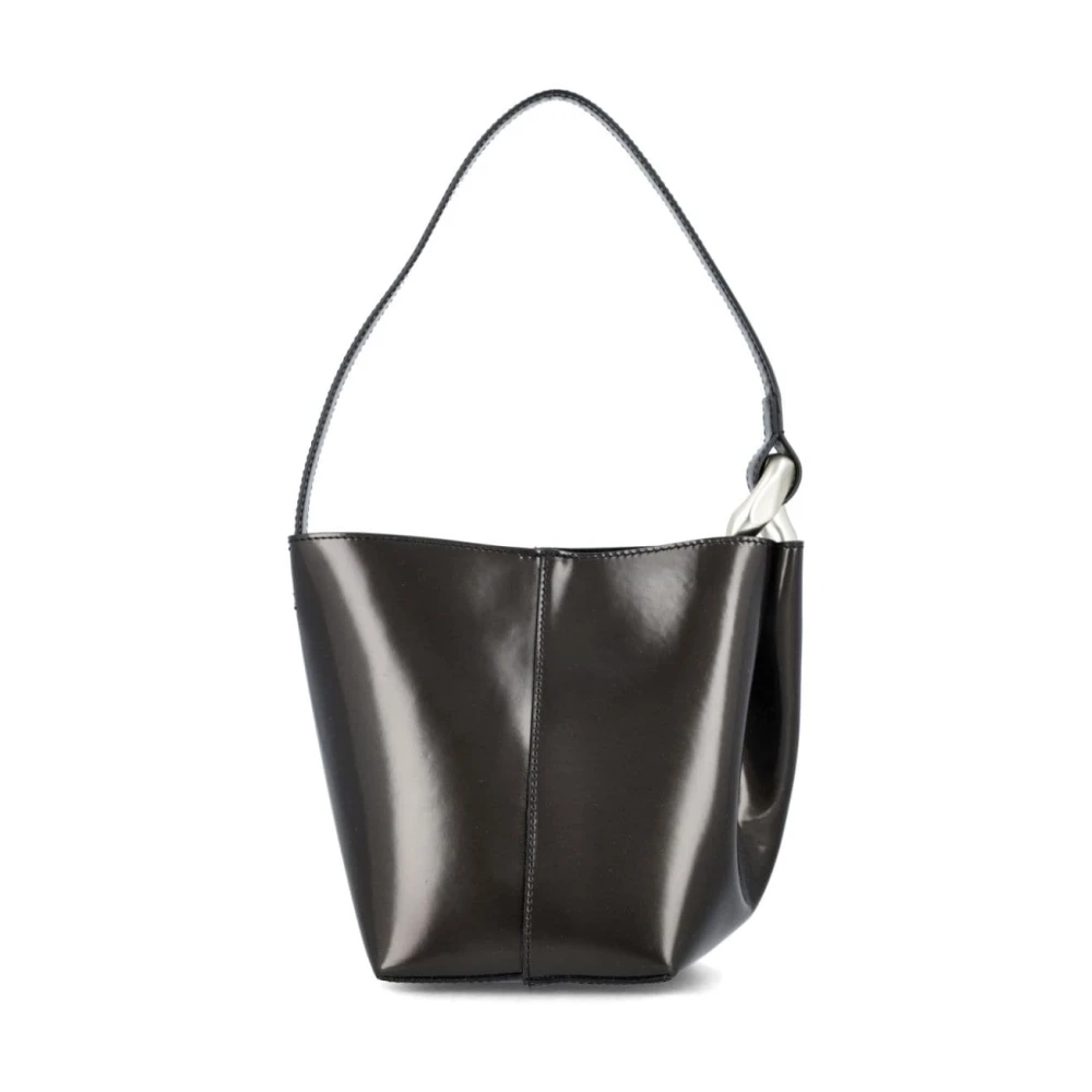 JW Anderson Zwarte Leren Bucket Bag Black Dames
