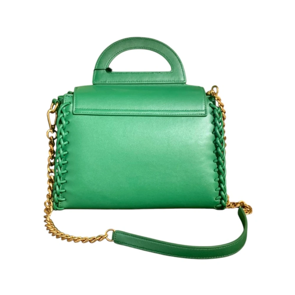La Carrie Stijlvolle Leren Tas Green Dames