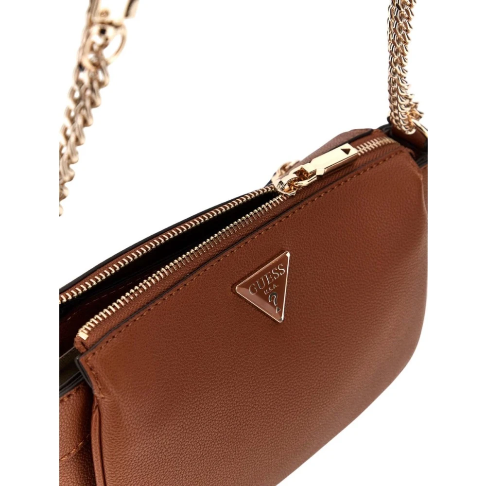 Guess Emmerstijl Handtas in Cognac Brown Dames