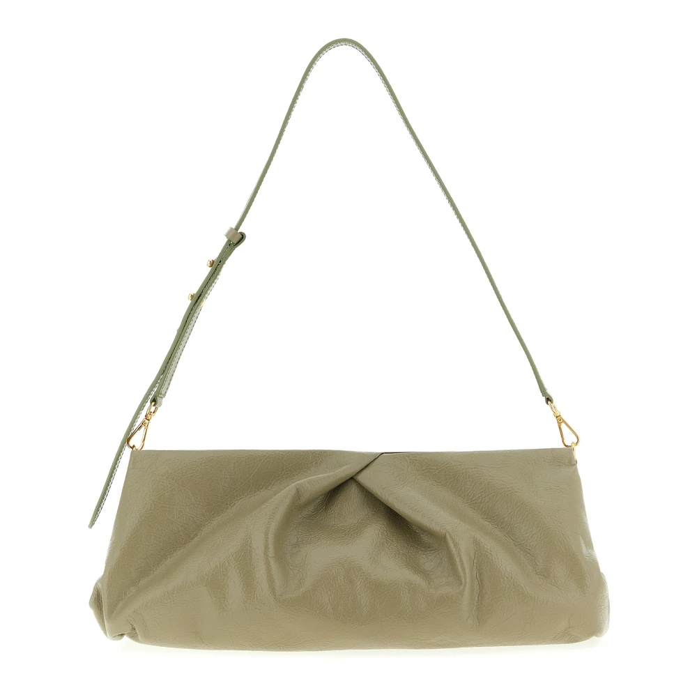 Dries Van Noten Green Shoulder Bags, Female, One Size, Big Clutch