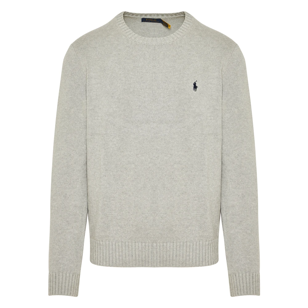 Polo Ralph Lauren Geborduurde Katoenen Sweatshirt Gray Heren