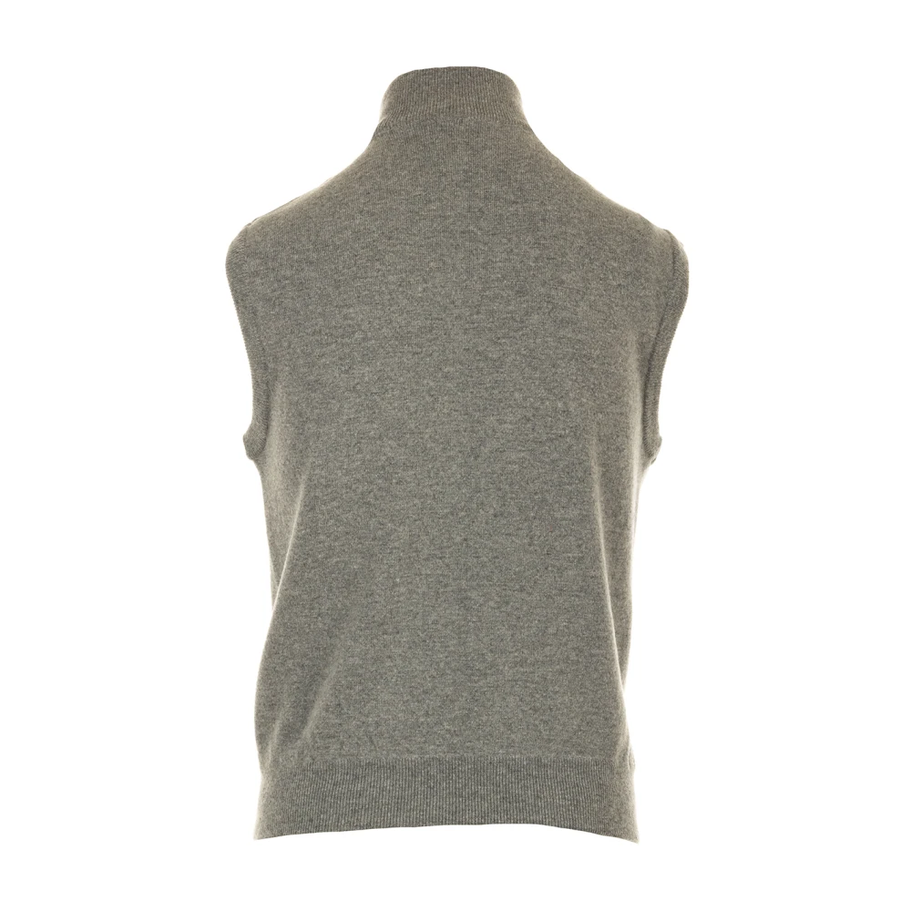 PAUL & SHARK Grijze Sweater Full Zip Gilet Gray Heren
