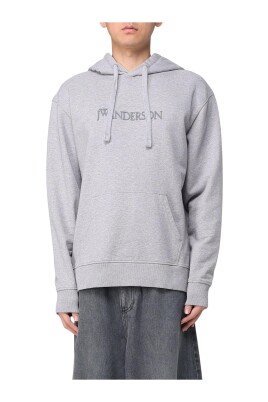sweat-a-capuche-gris-brode