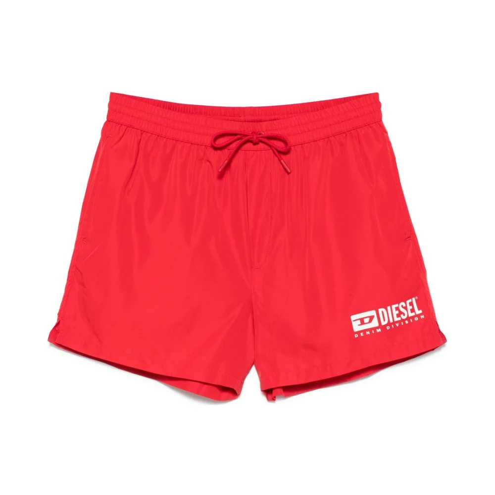Diesel Men's Red Sea Swim Shorts Elasticated Waistband