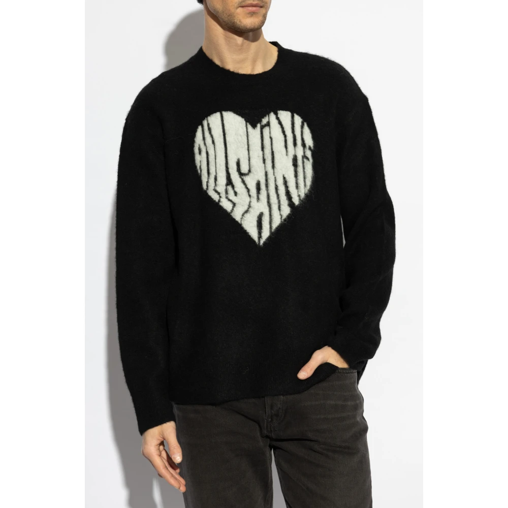 AllSaints Bubble Sweater Black Heren