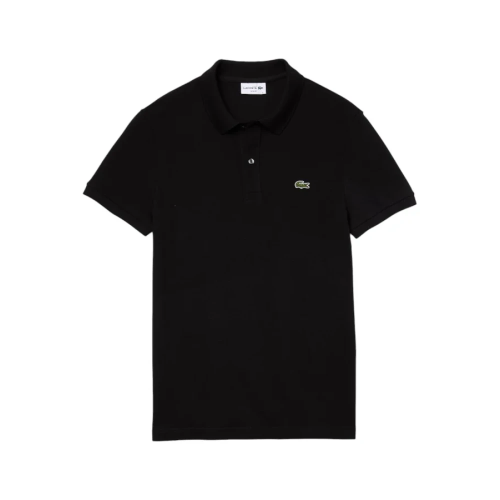 Lacoste Men's Black Polo Shirts, 4XL, Original L.12.12 Polo
