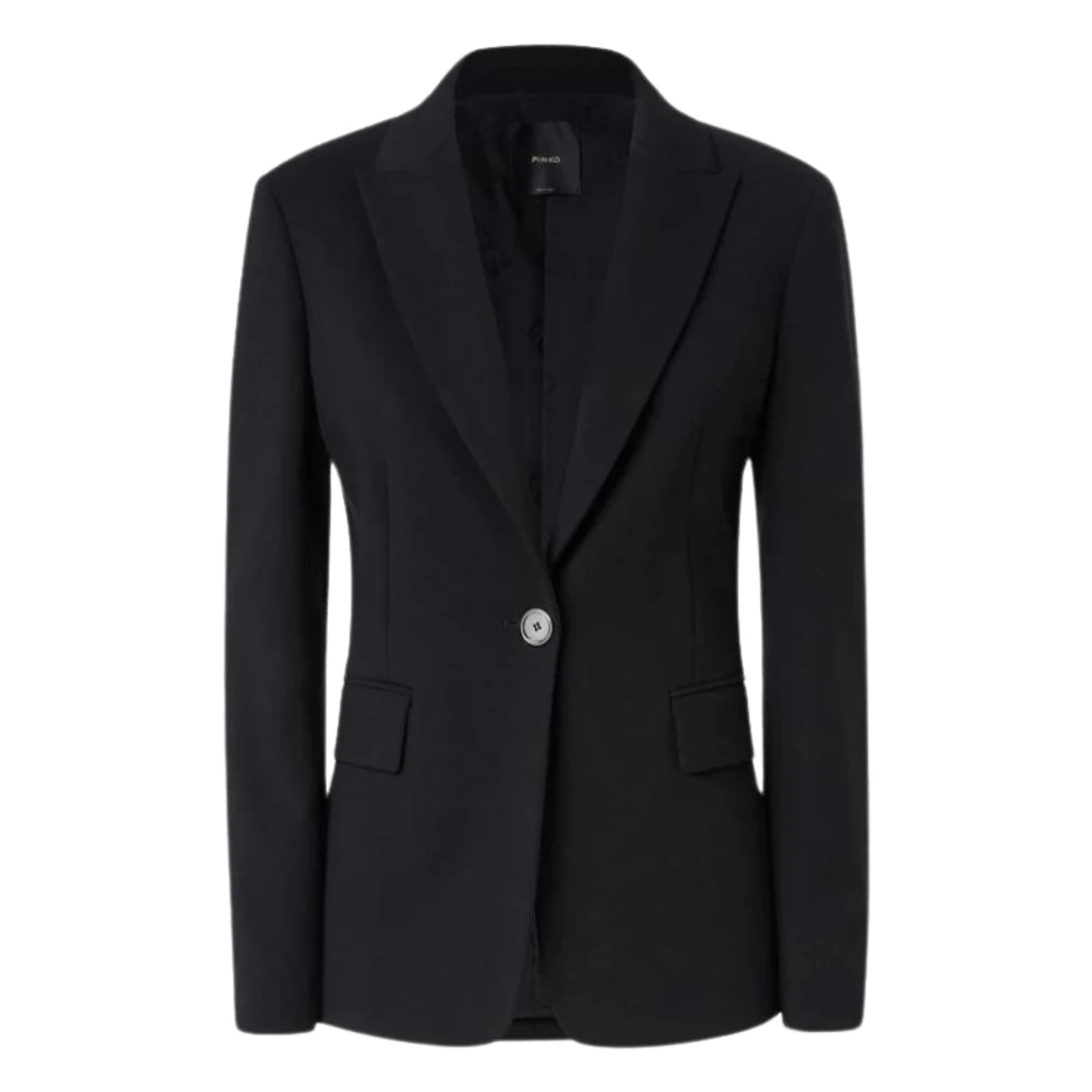 pinko Zwarte Jassen voor Vrouwen Black Dames