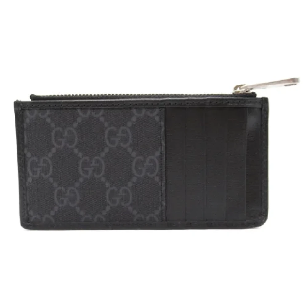 Gucci Vintage Pre-owned Leather wallets Black Heren