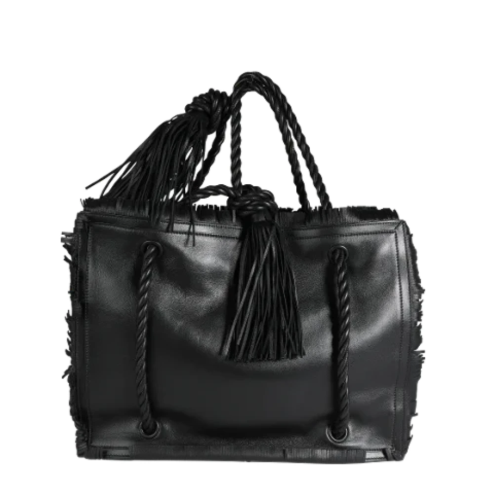 Valentino Vintage Pre-owned Leather shoulder-bags Black Dames