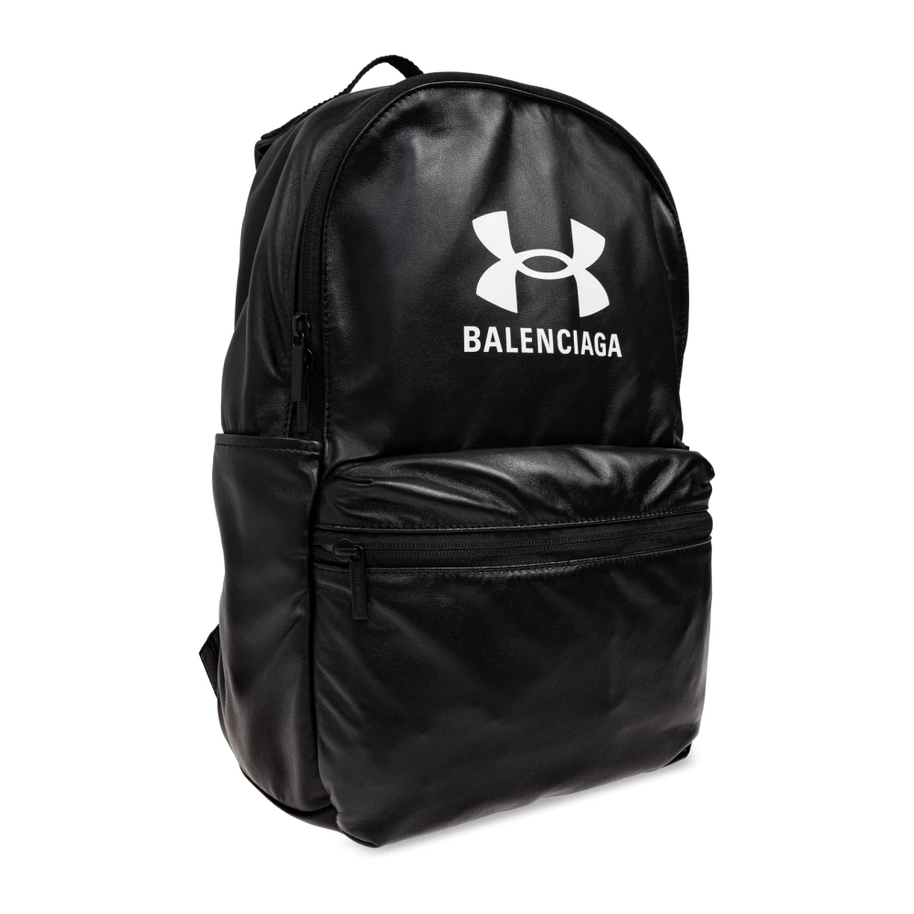 Balenciaga Under Armour Leren Rugzak Black Heren