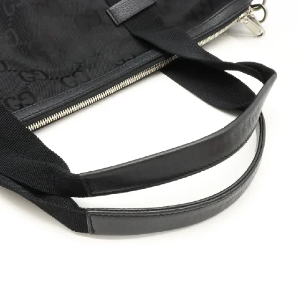 Gucci Vintage Pre-owned Canvas travel-bags Black Dames