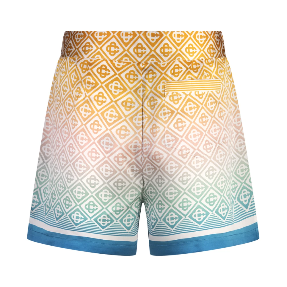 Casablanca Gradient Monogram Zijden Shorts Multicolor Dames