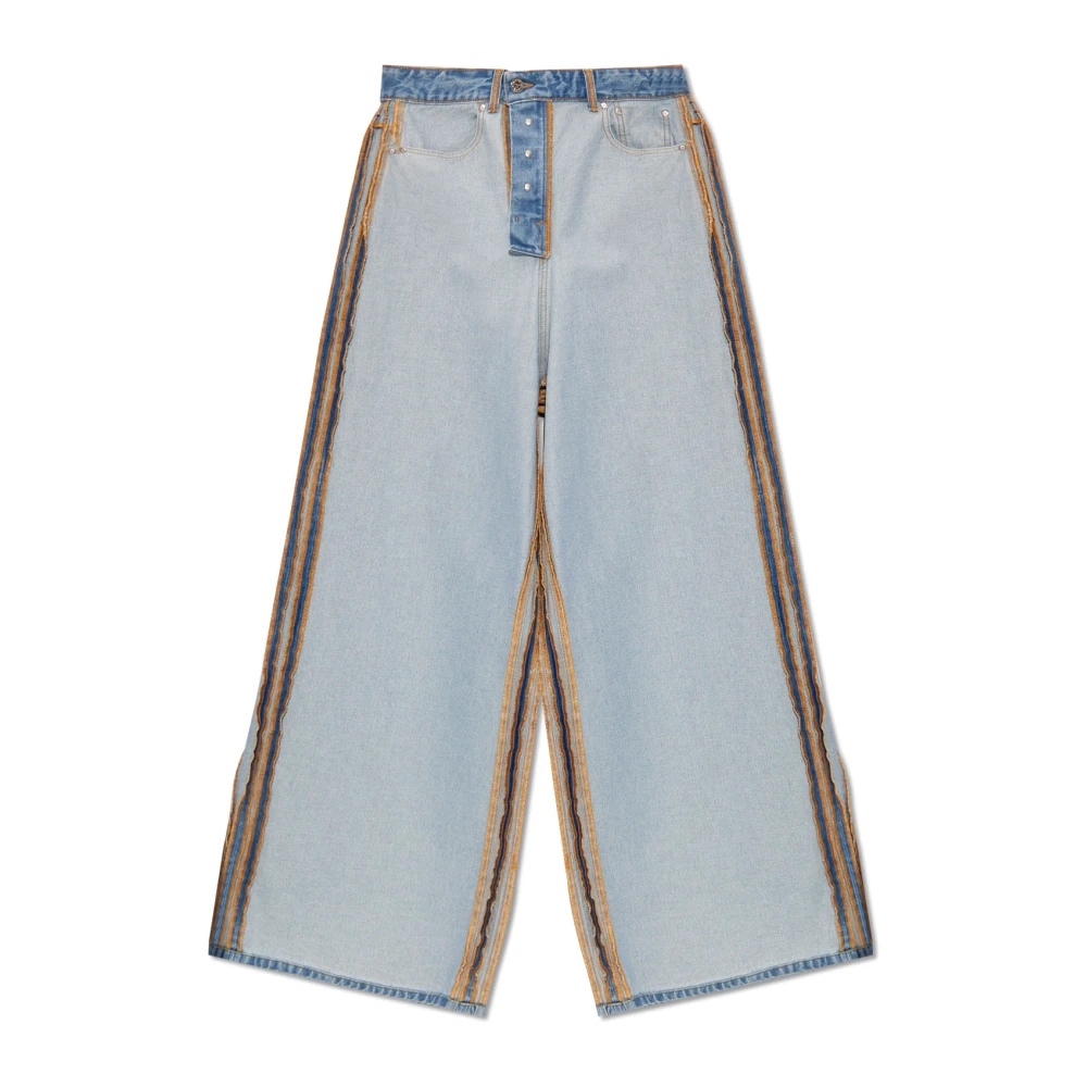 Vetements Jeans with inside-out effect Blue Dames