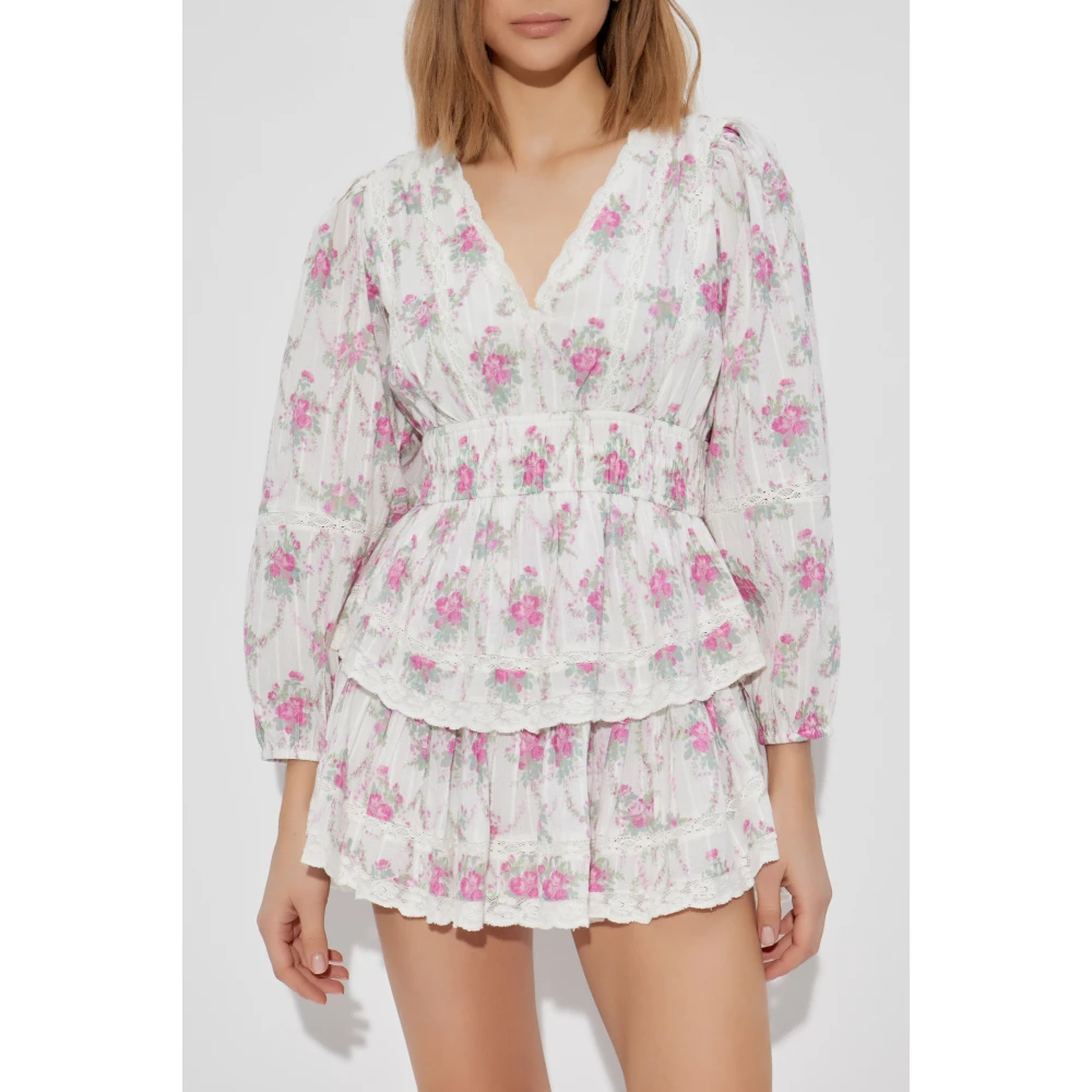 Loveshackfancy Jurk Rosamina White Dames