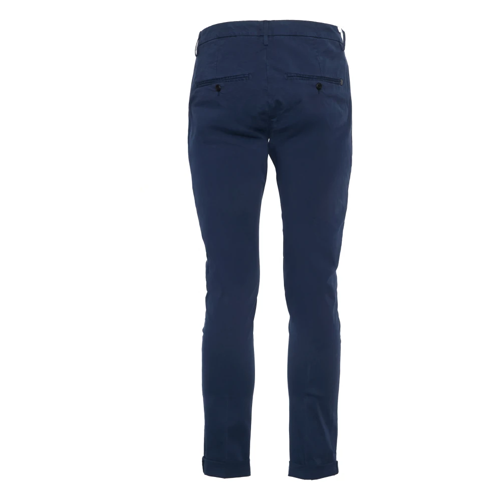 Dondup Slim Fit Elegante Broek Blue Heren